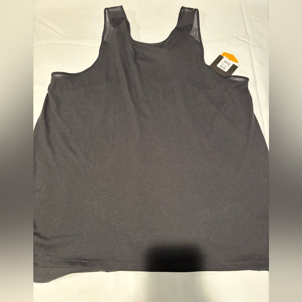 Avia Black Boxy Sleeveless Tank Top